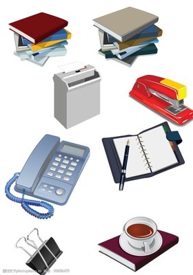 辦公用品矢量素材圖片 提升辦公設(shè)計(jì)與效率的必備資源